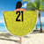 Golden Jaguars Football Custom Beach Blanket Proud of Guyana - Wonder Print Shop
