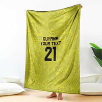 Golden Jaguars Football Custom Blanket Proud of Guyana - Wonder Print Shop