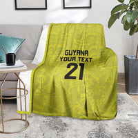 Golden Jaguars Football Custom Blanket Proud of Guyana - Wonder Print Shop
