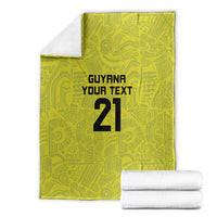 Golden Jaguars Football Custom Blanket Proud of Guyana - Wonder Print Shop