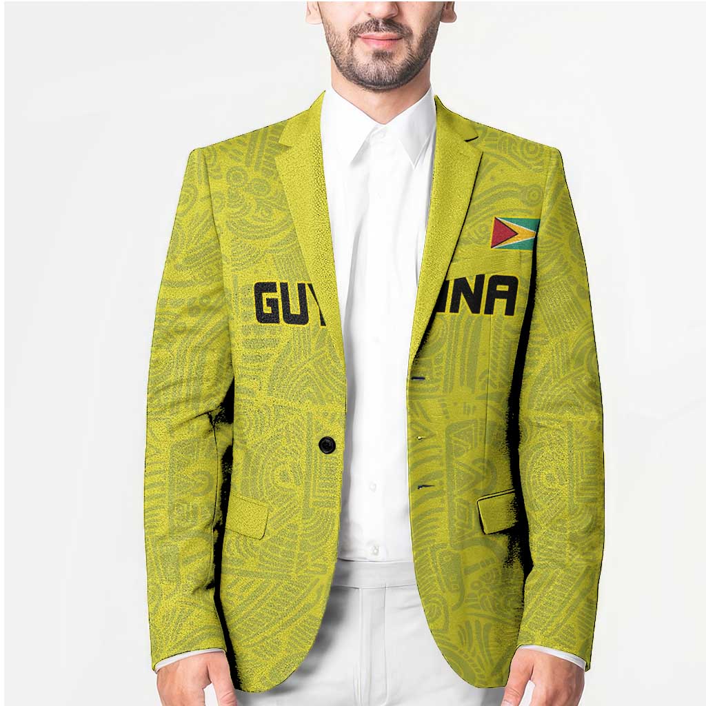 Golden Jaguars Football Custom Blazer Proud of Guyana - Wonder Print Shop