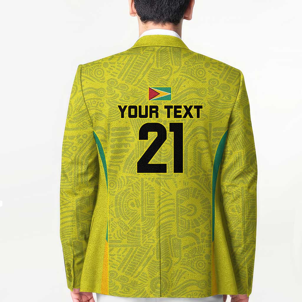 Golden Jaguars Football Custom Blazer Proud of Guyana - Wonder Print Shop