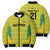 Golden Jaguars Football Custom Bomber Puffer Jacket Proud of Guyana - Wonder Print Shop
