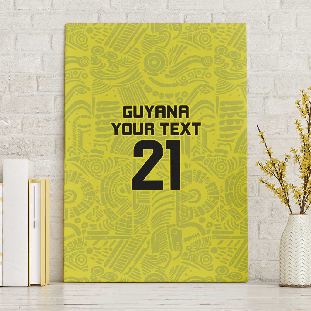 Golden Jaguars Football Custom Canvas Wall Art Proud of Guyana - Wonder Print Shop