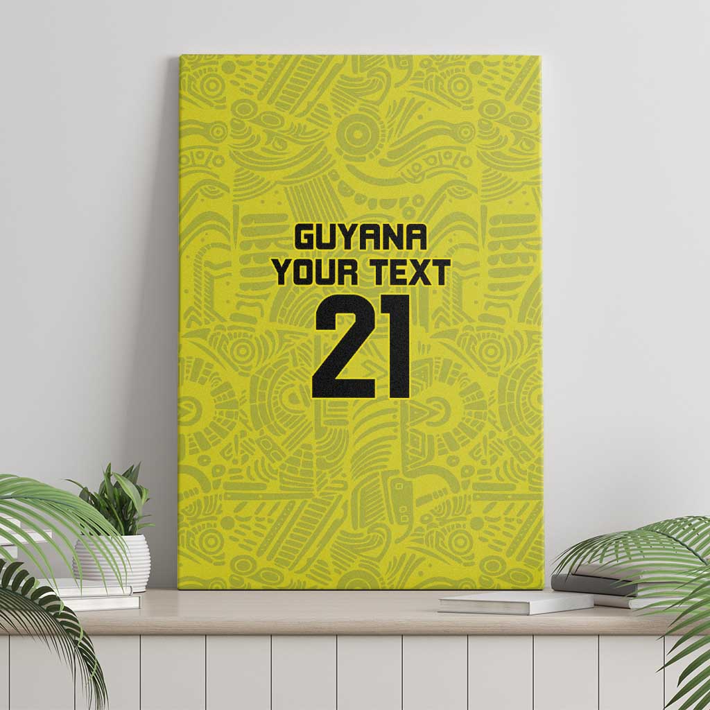 Golden Jaguars Football Custom Canvas Wall Art Proud of Guyana - Wonder Print Shop