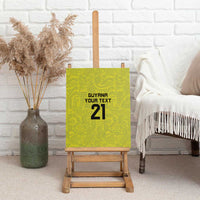Golden Jaguars Football Custom Canvas Wall Art Proud of Guyana - Wonder Print Shop