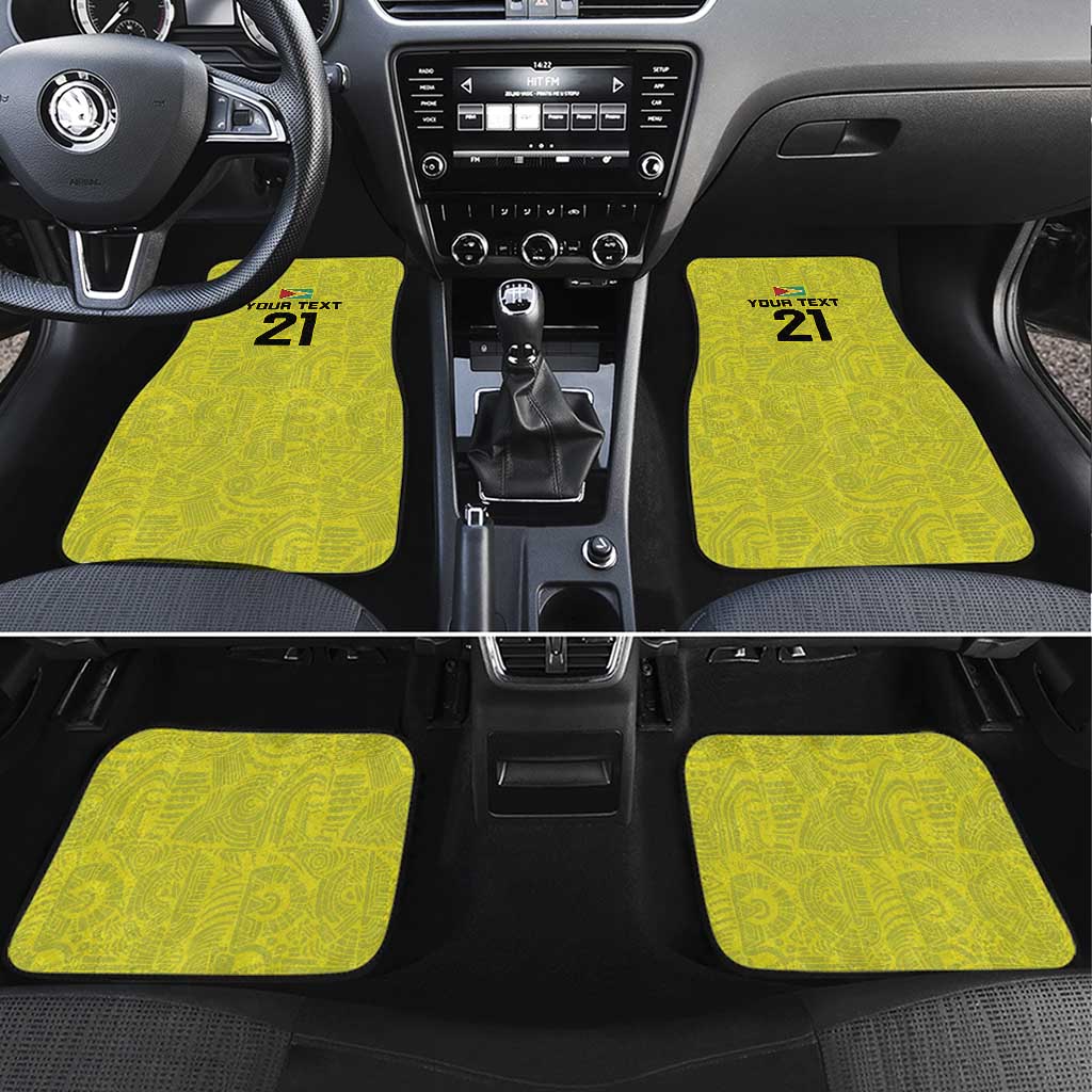 Golden Jaguars Football Custom Car Mats Proud of Guyana - Wonder Print Shop