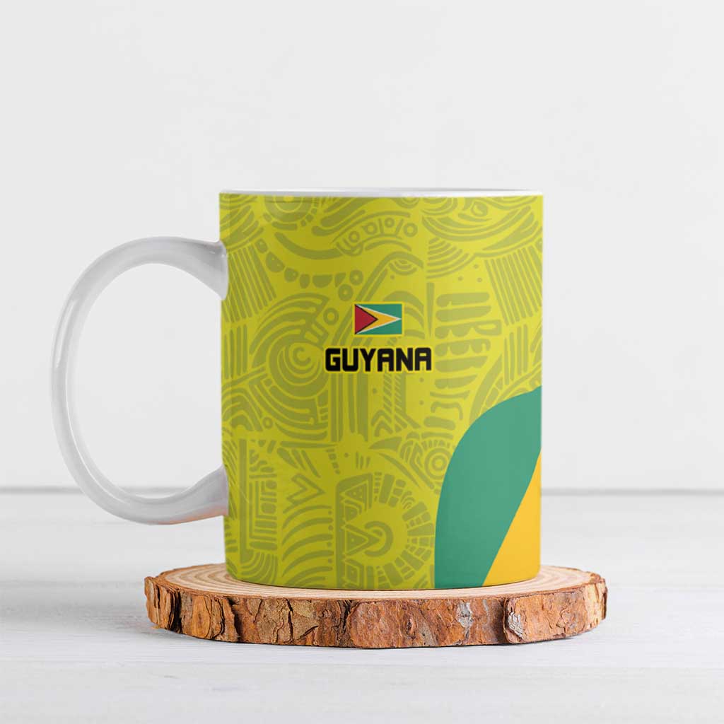 Golden Jaguars Football Custom Ceramic Mug Proud of Guyana - Wonder Print Shop