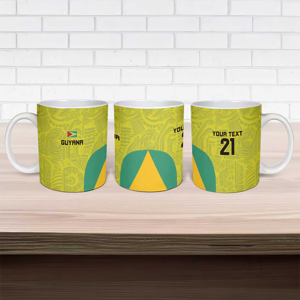 Golden Jaguars Football Custom Ceramic Mug Proud of Guyana - Wonder Print Shop