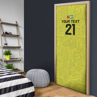 Golden Jaguars Football Custom Door Cover Proud of Guyana - Wonder Print Shop