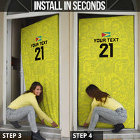 Golden Jaguars Football Custom Door Cover Proud of Guyana - Wonder Print Shop