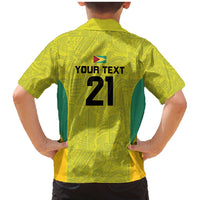 Golden Jaguars Football Custom Family Matching Mermaid Dress and Hawaiian Shirt Proud of Guyana - Wonder Print Shop