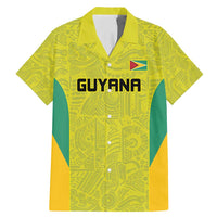Golden Jaguars Football Custom Family Matching Mermaid Dress and Hawaiian Shirt Proud of Guyana - Wonder Print Shop