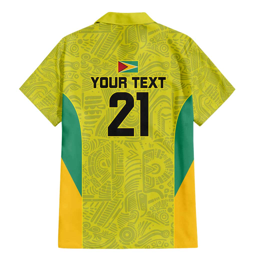 Golden Jaguars Football Custom Family Matching Mermaid Dress and Hawaiian Shirt Proud of Guyana - Wonder Print Shop