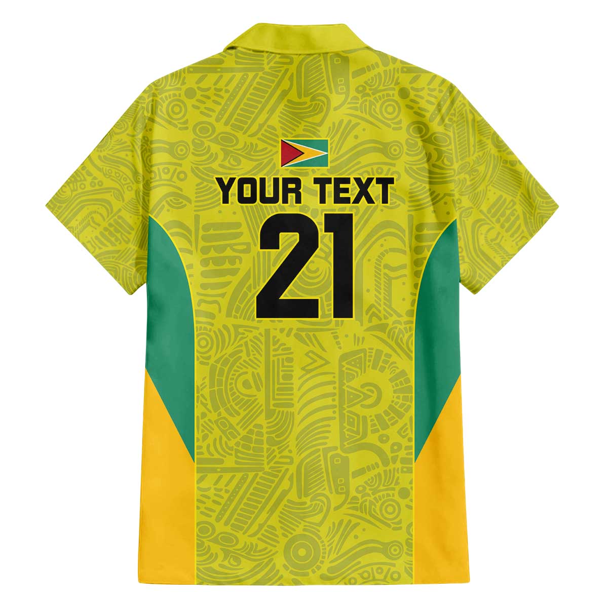 Golden Jaguars Football Custom Family Matching Off The Shoulder Long Sleeve Dress and Hawaiian Shirt Proud of Guyana - Wonder Print Shop