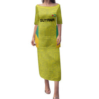 Golden Jaguars Football Custom Family Matching Puletasi and Hawaiian Shirt Proud of Guyana - Wonder Print Shop