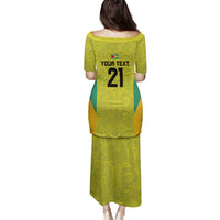 Golden Jaguars Football Custom Family Matching Puletasi and Hawaiian Shirt Proud of Guyana - Wonder Print Shop