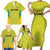 Golden Jaguars Football Custom Family Matching Short Sleeve Bodycon Dress and Hawaiian Shirt Proud of Guyana - Wonder Print Shop