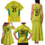 Golden Jaguars Football Custom Family Matching Tank Maxi Dress and Hawaiian Shirt Proud of Guyana - Wonder Print Shop