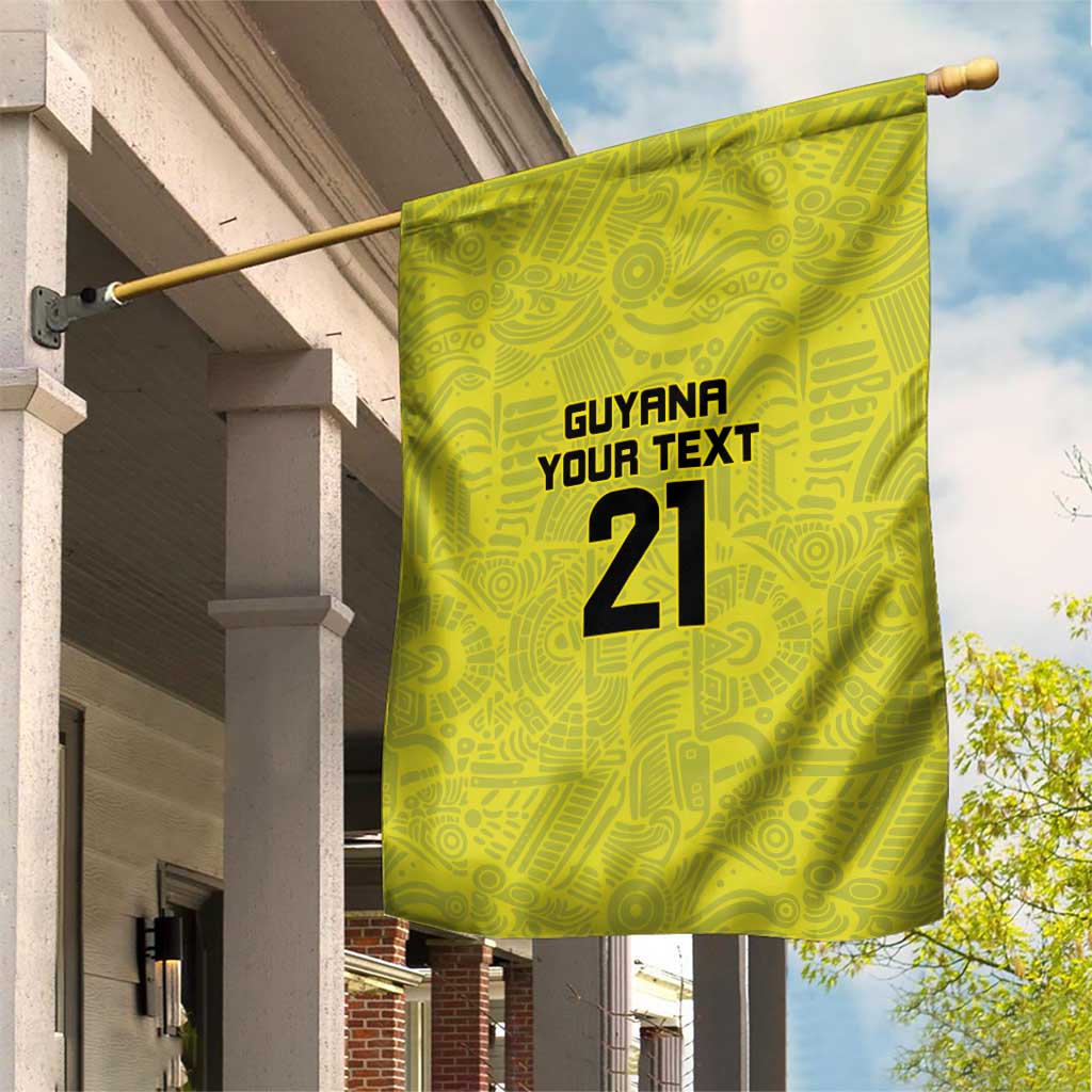 Golden Jaguars Football Custom Garden Flag Proud of Guyana - Wonder Print Shop