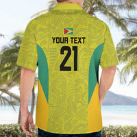 Golden Jaguars Football Custom Hawaiian Shirt Proud of Guyana - Wonder Print Shop