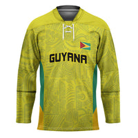 Golden Jaguars Football Custom Hockey Jersey Proud of Guyana - Wonder Print Shop