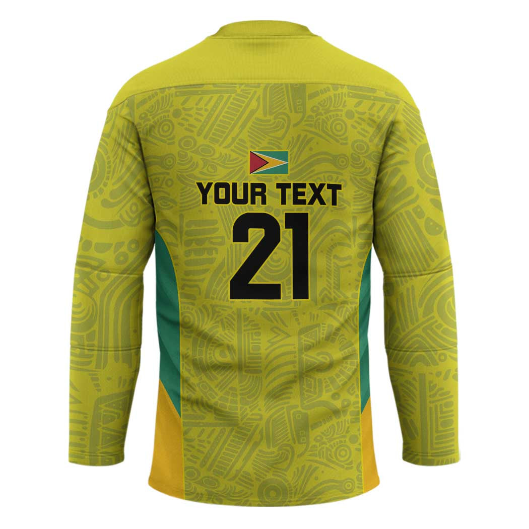Golden Jaguars Football Custom Hockey Jersey Proud of Guyana - Wonder Print Shop