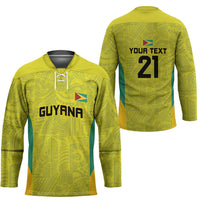 Golden Jaguars Football Custom Hockey Jersey Proud of Guyana - Wonder Print Shop