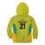 Golden Jaguars Football Custom Kid Hoodie Proud of Guyana - Wonder Print Shop