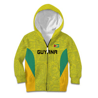 Golden Jaguars Football Custom Kid Hoodie Proud of Guyana - Wonder Print Shop