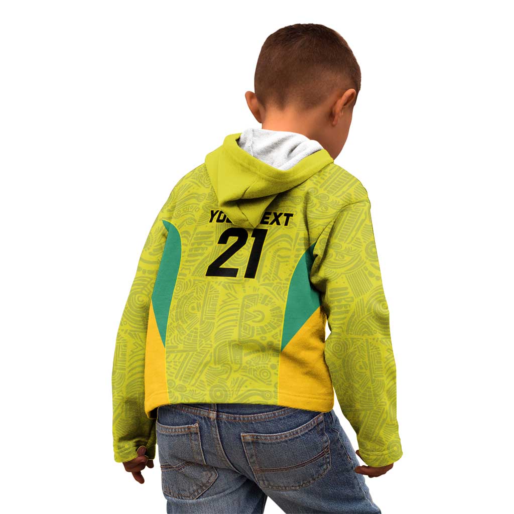 Golden Jaguars Football Custom Kid Hoodie Proud of Guyana - Wonder Print Shop