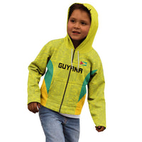 Golden Jaguars Football Custom Kid Hoodie Proud of Guyana - Wonder Print Shop