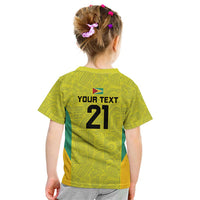 Golden Jaguars Football Custom Kid T Shirt Proud of Guyana - Wonder Print Shop