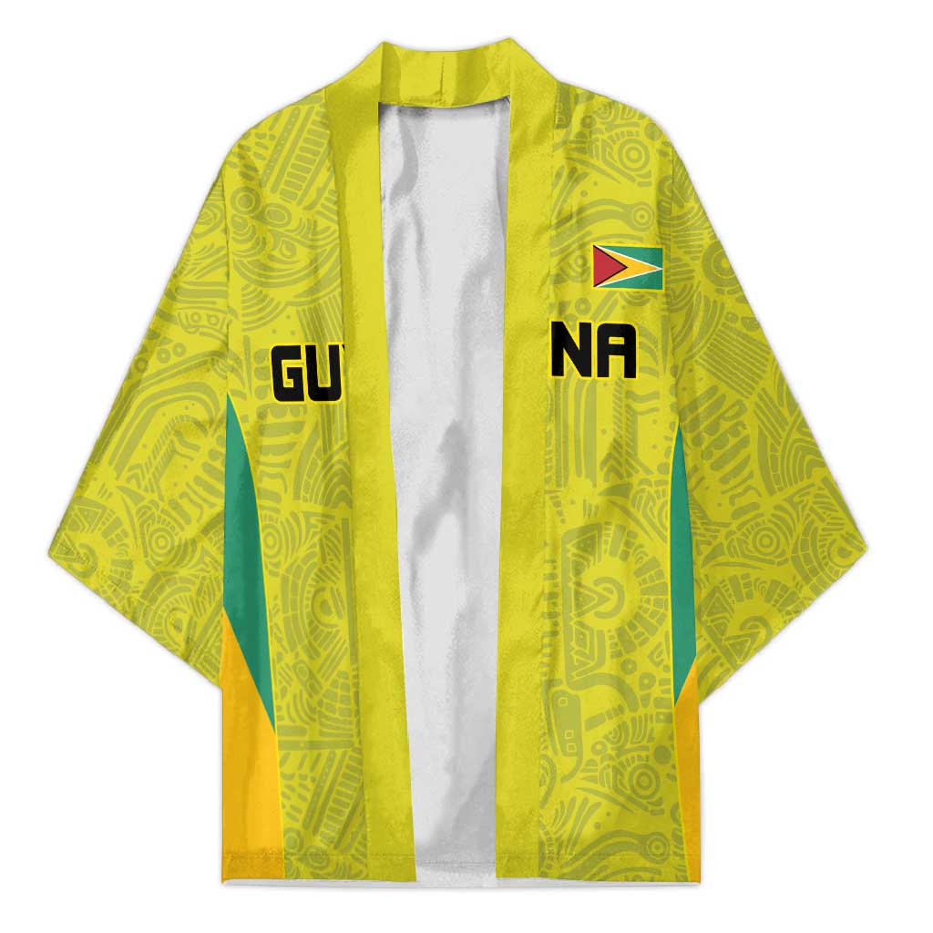 Golden Jaguars Football Custom Kimono Proud of Guyana - Wonder Print Shop