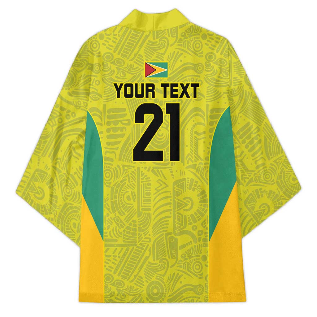 Golden Jaguars Football Custom Kimono Proud of Guyana - Wonder Print Shop