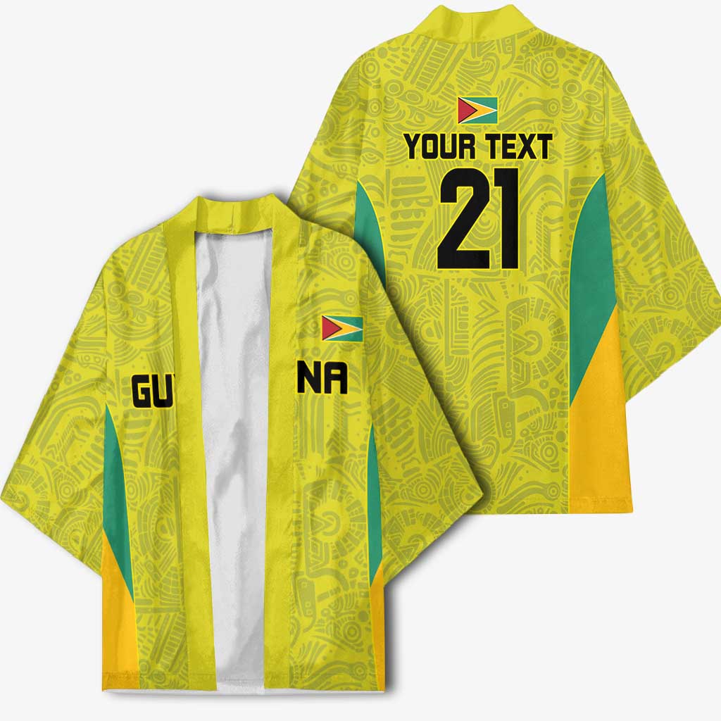 Golden Jaguars Football Custom Kimono Proud of Guyana - Wonder Print Shop