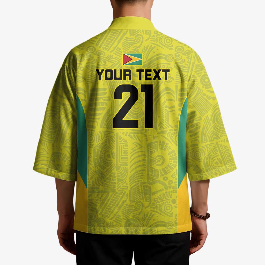 Golden Jaguars Football Custom Kimono Proud of Guyana - Wonder Print Shop