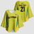 Golden Jaguars Football Custom Kimono Sleeve Blouse Proud of Guyana - Wonder Print Shop