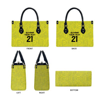 Golden Jaguars Football Custom Leather Bag Proud of Guyana - Wonder Print Shop