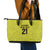Golden Jaguars Football Custom Leather Tote Bag Proud of Guyana - Wonder Print Shop