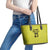 Golden Jaguars Football Custom Leather Tote Bag Proud of Guyana - Wonder Print Shop