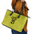 Golden Jaguars Football Custom Leather Tote Bag Proud of Guyana - Wonder Print Shop