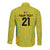 Golden Jaguars Football Custom Long Sleeve Button Shirt Proud of Guyana - Wonder Print Shop