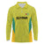 Golden Jaguars Football Custom Long Sleeve Polo Shirt Proud of Guyana - Wonder Print Shop