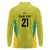 Golden Jaguars Football Custom Long Sleeve Polo Shirt Proud of Guyana - Wonder Print Shop