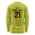 Golden Jaguars Football Custom Long Sleeve Shirt Proud of Guyana - Wonder Print Shop