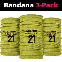 Golden Jaguars Football Custom Neck Gaiter Proud of Guyana - Wonder Print Shop