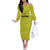 Golden Jaguars Football Custom Off The Shoulder Long Sleeve Dress Proud of Guyana - Wonder Print Shop