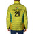 Golden Jaguars Football Custom Padded Jacket Proud of Guyana - Wonder Print Shop