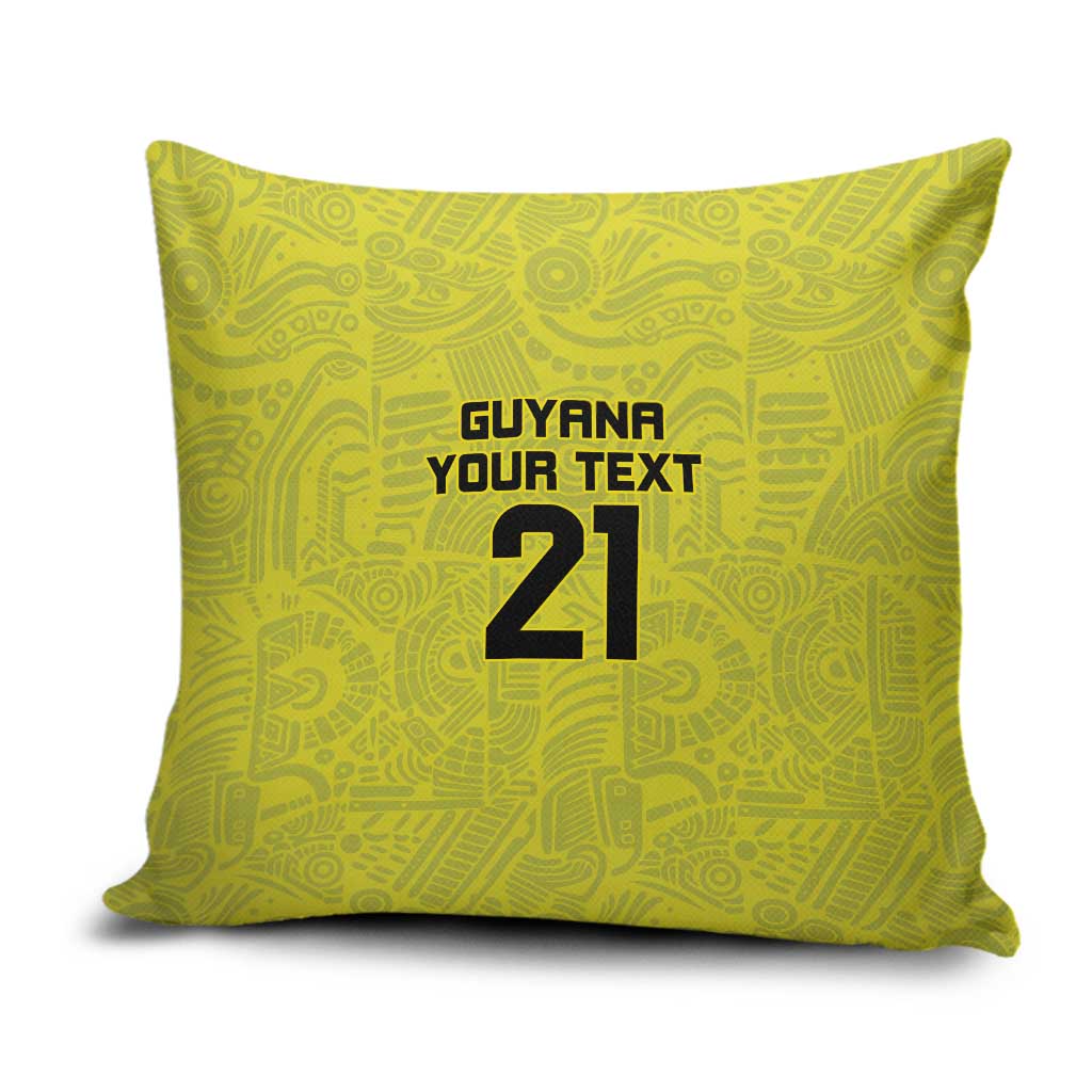 Golden Jaguars Football Custom Pillow Cover Proud of Guyana - Wonder Print Shop